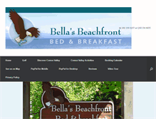 Tablet Screenshot of bellasbeachfrontbb.com